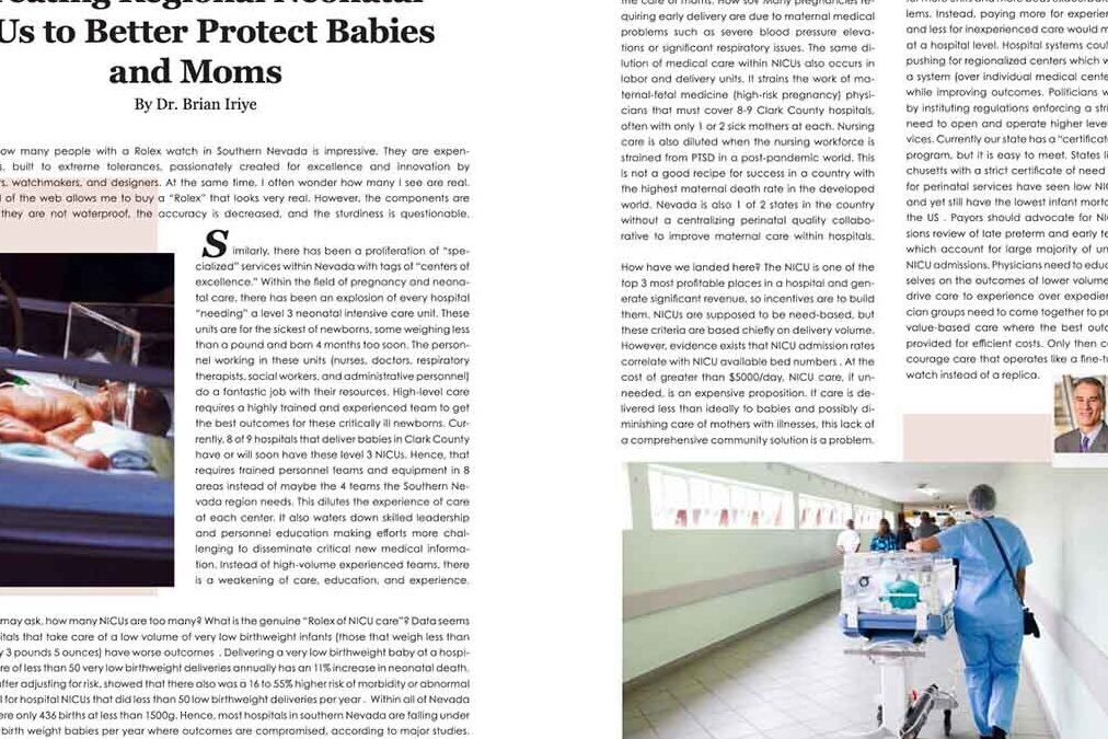 HRPC Doctor Featured in Real Vegas Magazine Article